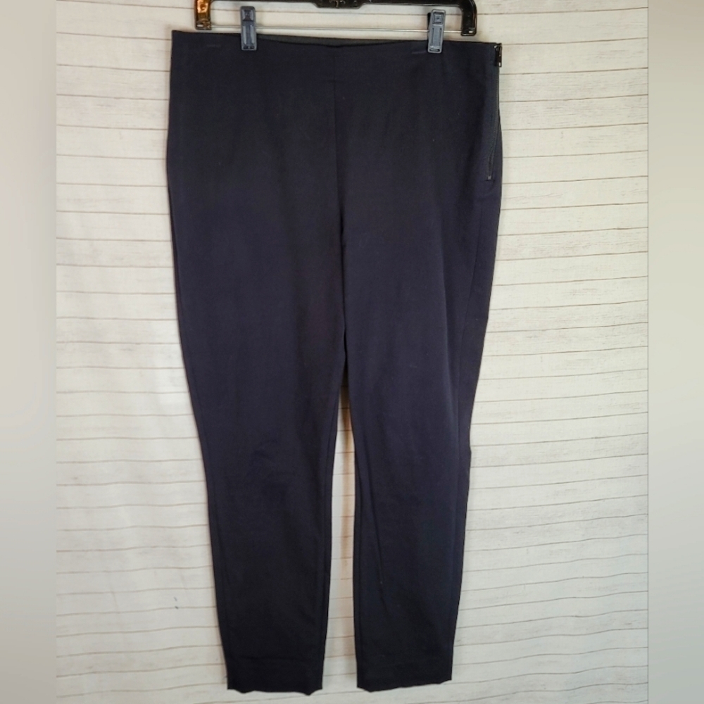 Everlane The Side Zip High Rise Tapered Ankle Pants in Black, sz 12